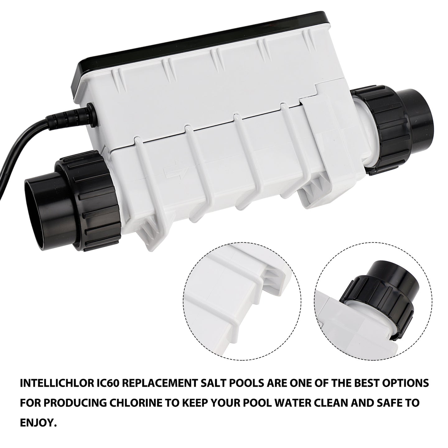 EC-521105 IC60 Salt Cell Replacement â€?60K Gallons, 15Ft Cord, Chlorine Generator for Pentair IntelliChlor