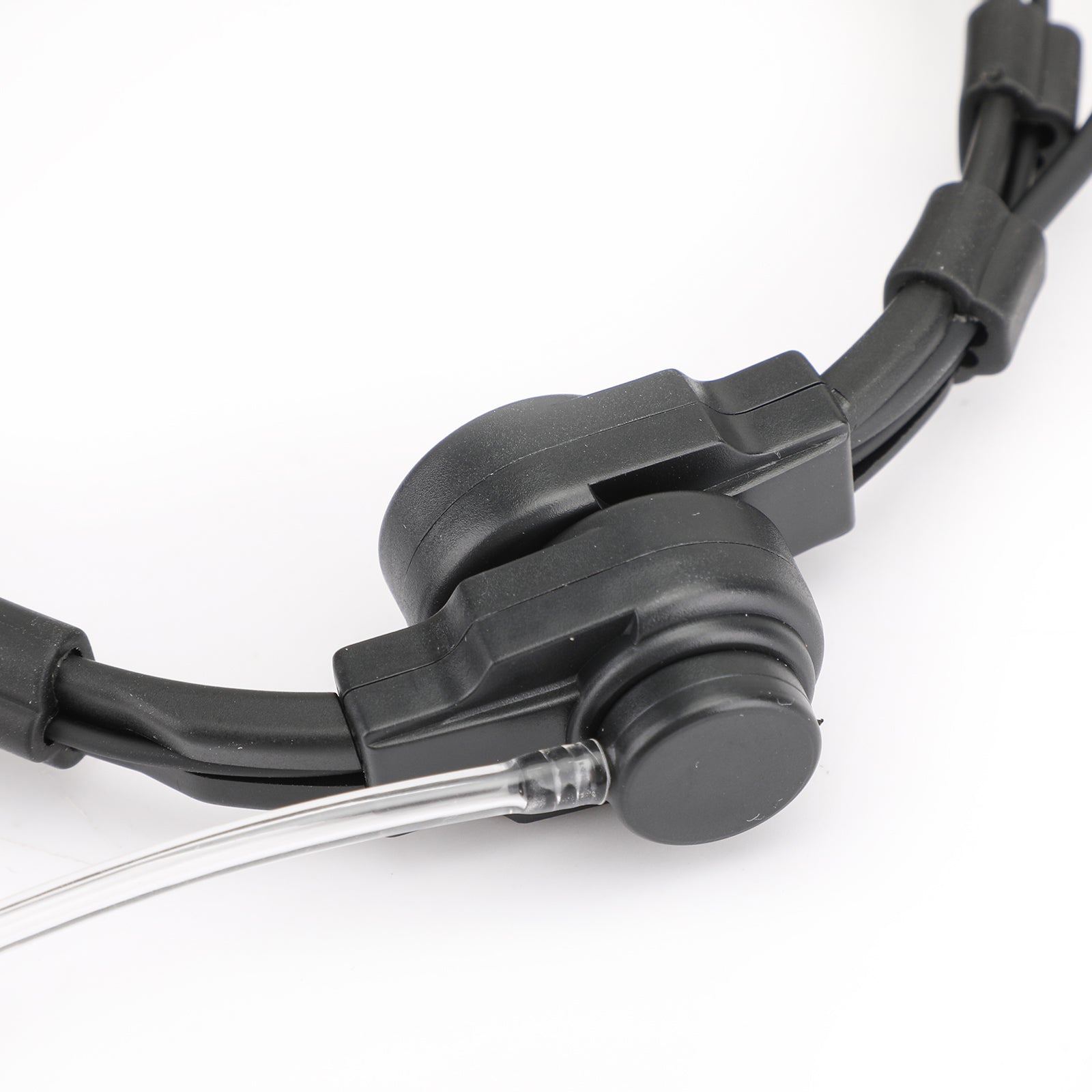4PCS Adjustable Tactical Throat Mic Headset For Walkie Talkie 7.1mm Plug PTT