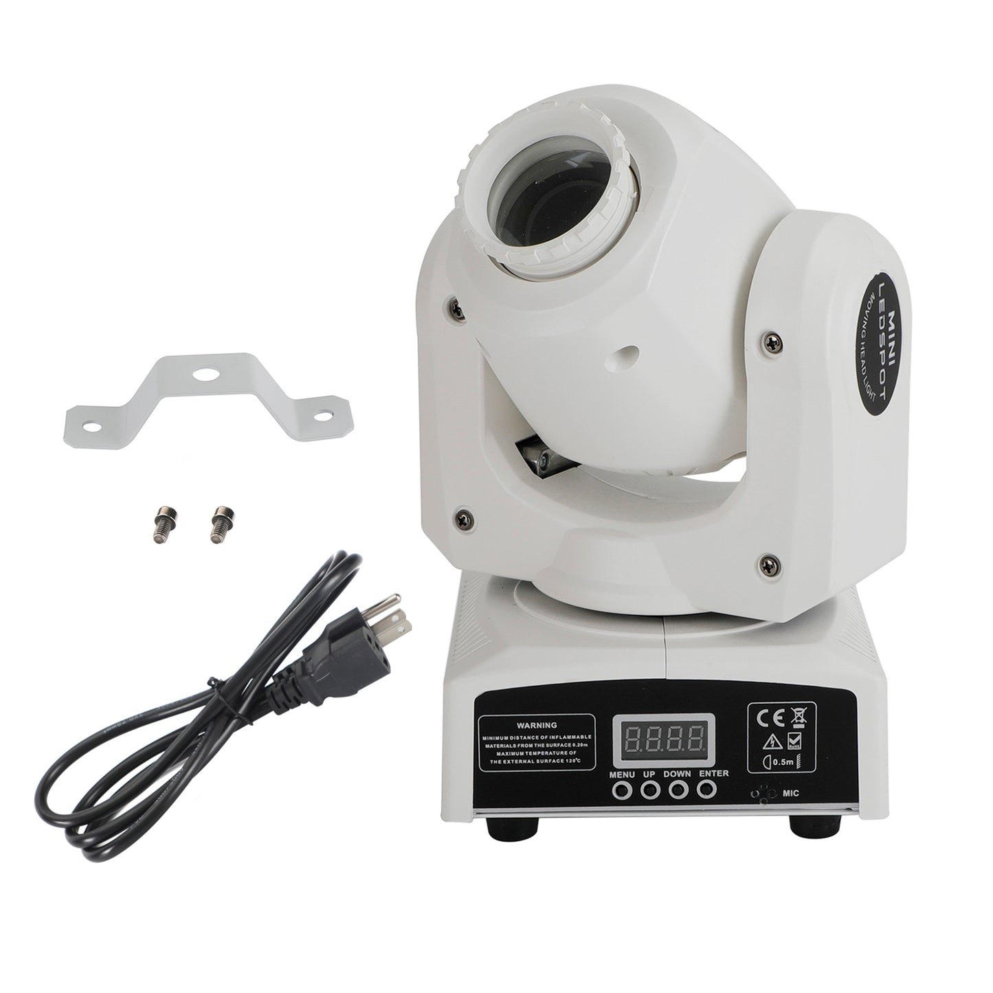 120W RGBW LED Moving Head Stage Light with 8 Gobo Patterns – DJ DMX Beam Party Lighting