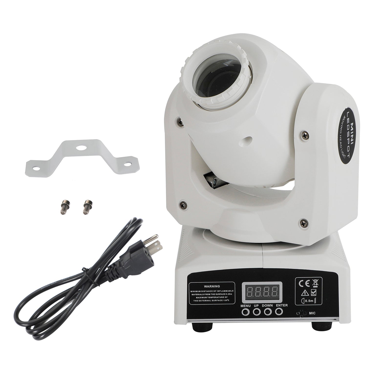 120W RGBW Moving Head Stage Light with 8 Gobos & DMX Control - DJ Party Beam Lighting