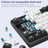 98-Key 2.4G Wireless Bluetooth Three-Mode Mechanical Keyboard RGB Hot-Swappable