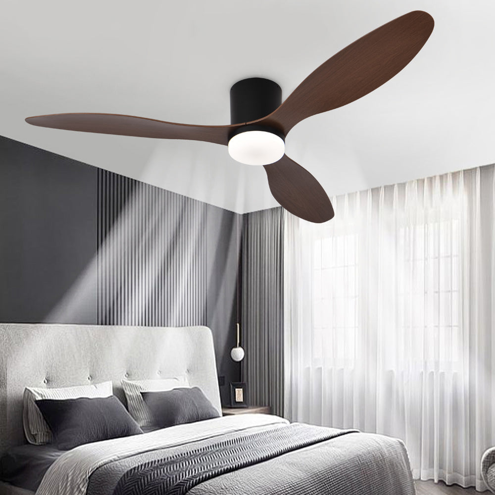 52inch 3 Blade Hugger Indoor Ceiling Fan with Remote Control