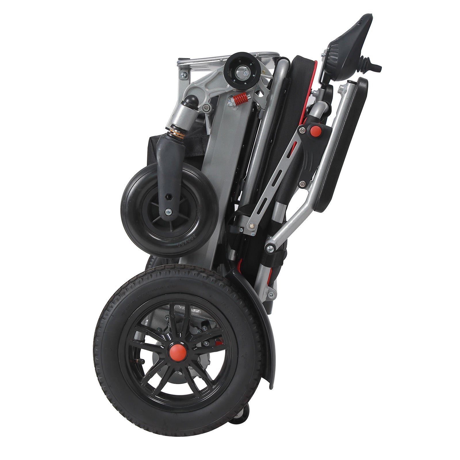 Lightweight 220 lbs All-Terrain Folding Electric Wheelchair, Airline Approved with 10 Mile Range for Adults & Seniors