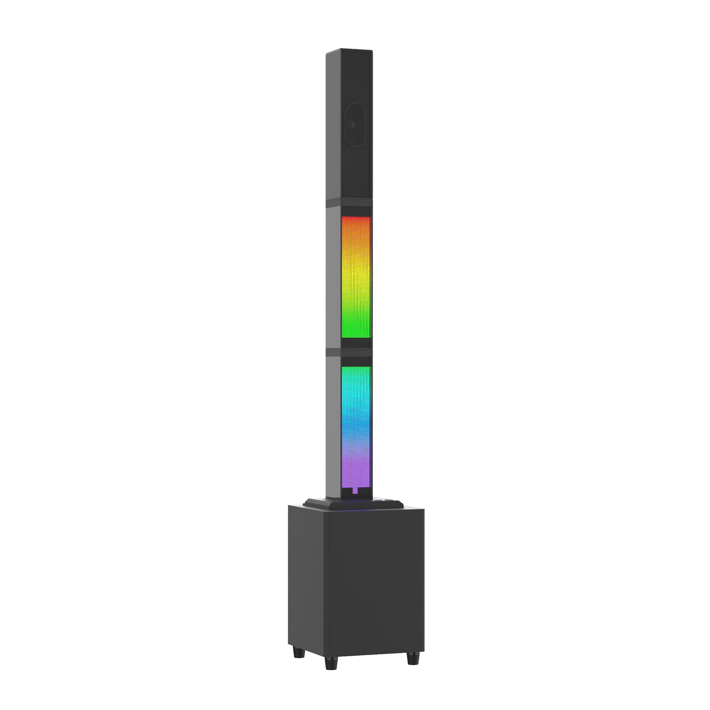 2.1 Channel Bluetooth Speaker System for Home Theater, Detachable Sound Tower with 4" Subwoofer, RGB Lights & Remote for TV, Gaming, Karaoke