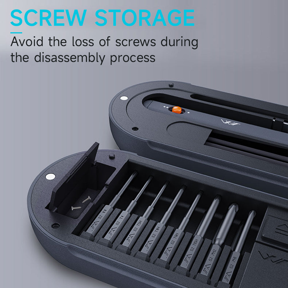 Mini Electric Screwdriver 360?? Shadowless Built-in LED Lights 30 Magnetic Drill Bits