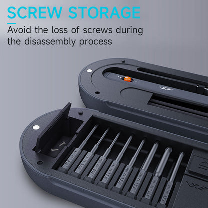 Mini Electric Screwdriver 360?? Shadowless Built-in LED Lights 30 Magnetic Drill Bits