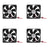 4Pcs DC Brushless Cooling PC Computer Fan 12V 12025s 120x120x25mm 0.2A 2 Pin