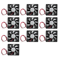 10PCS DC Brushless Cooling PC Computer Fan 12V 8015s 80x80x15mm 0.16A 2 Pin Wire
