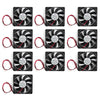 10PCS DC Brushless Cooling PC Computer Fan 12V 8015s 80x80x15mm 0.16A 2 Pin Wire