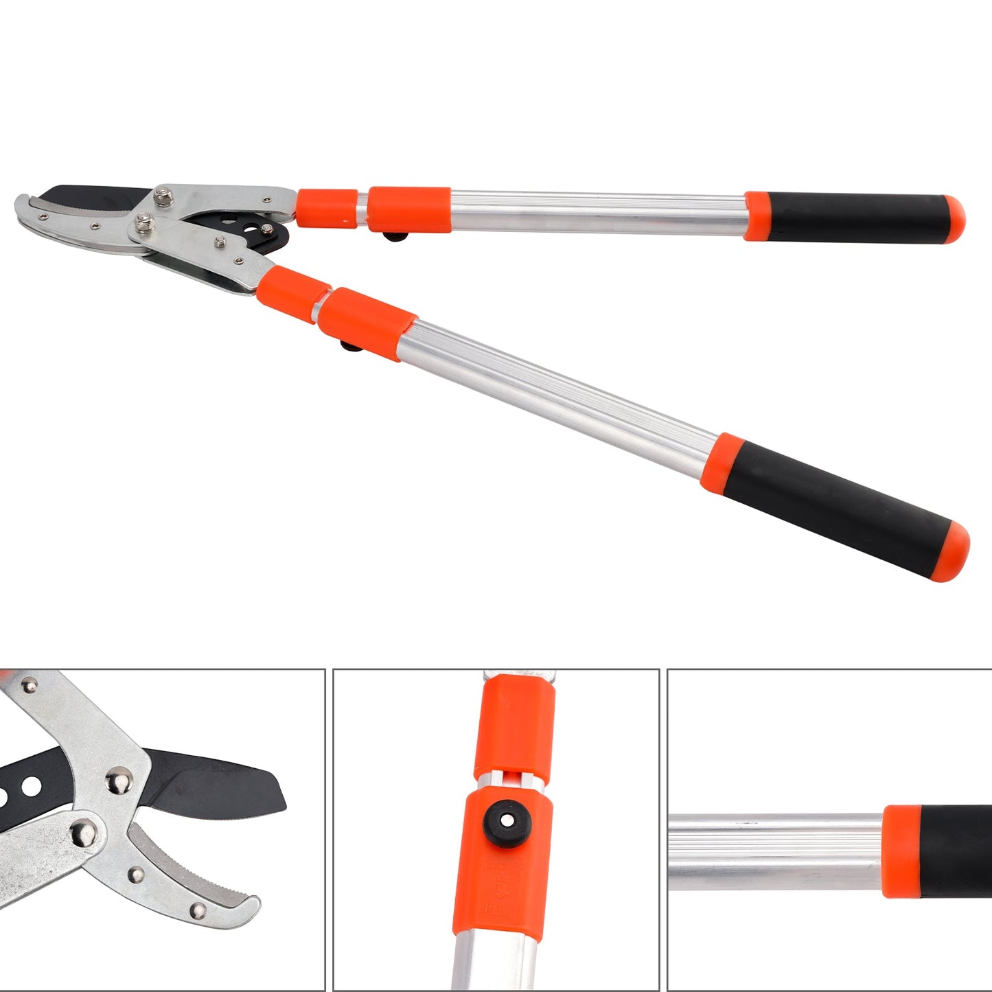 40 Inch Extendable Anvil Loppers – Heavy Duty Telescopic Tree Trimmer & Branch Cutter