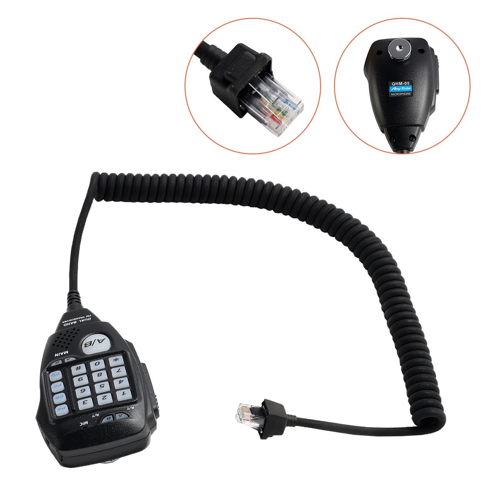 Radio Microphone Walkie-talkie Fit For AnyTone AT-778UV AT-588UV