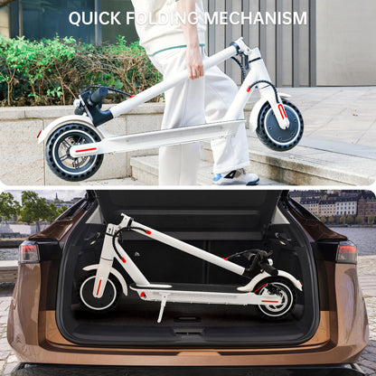 8.5" Folding Electric Scooter With app 350W 35KM Range 30km/h City Commute White (Copy)