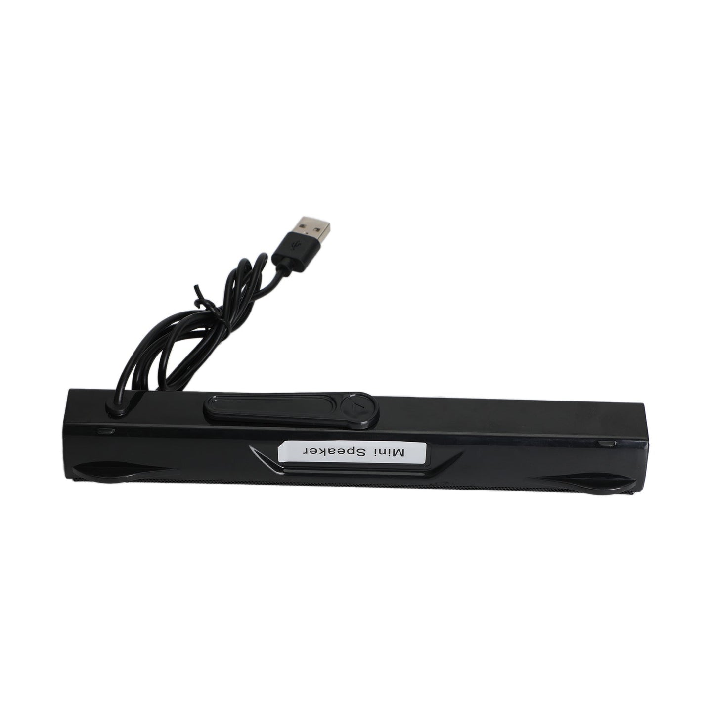 USB Power Computer Speakers Stereo Sound Bar With Clip for Desktop Laptop Black