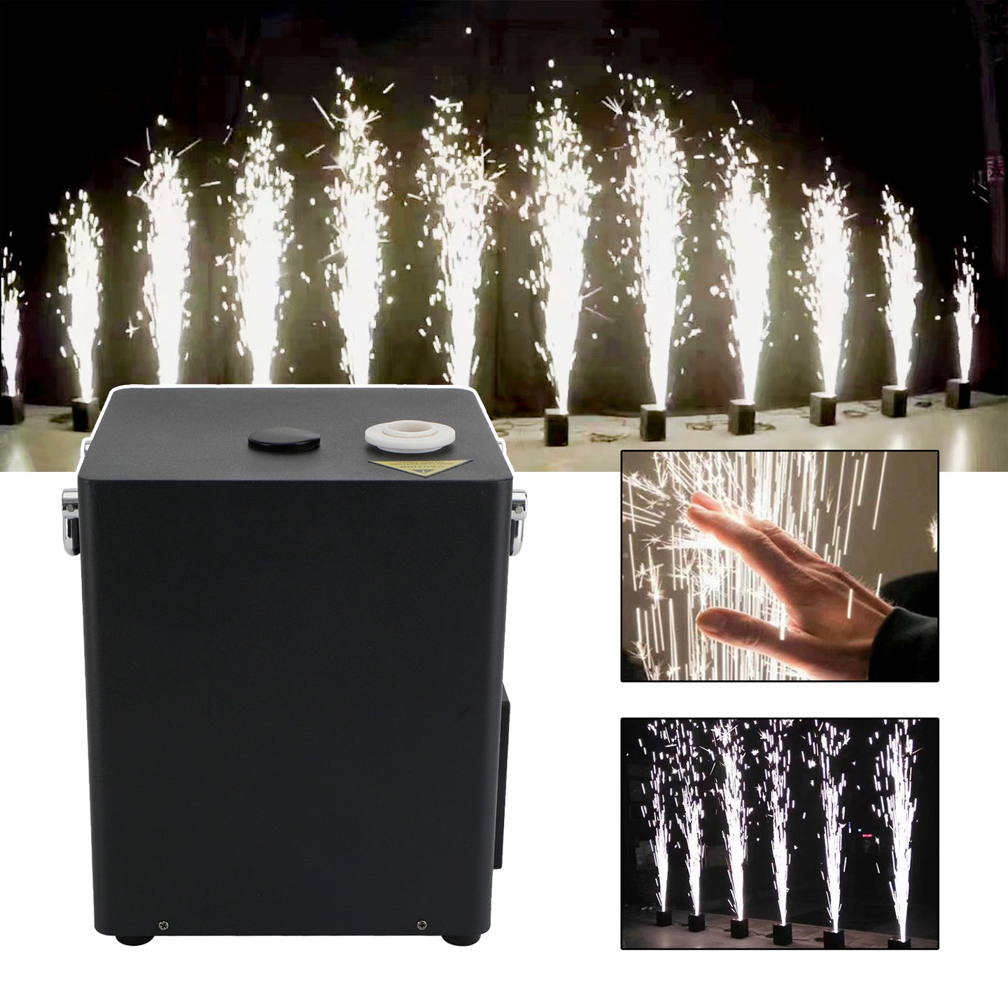 700W Cold Spark Machine – DMX Stage Firework Effect with Remote for DJ, Event & Party