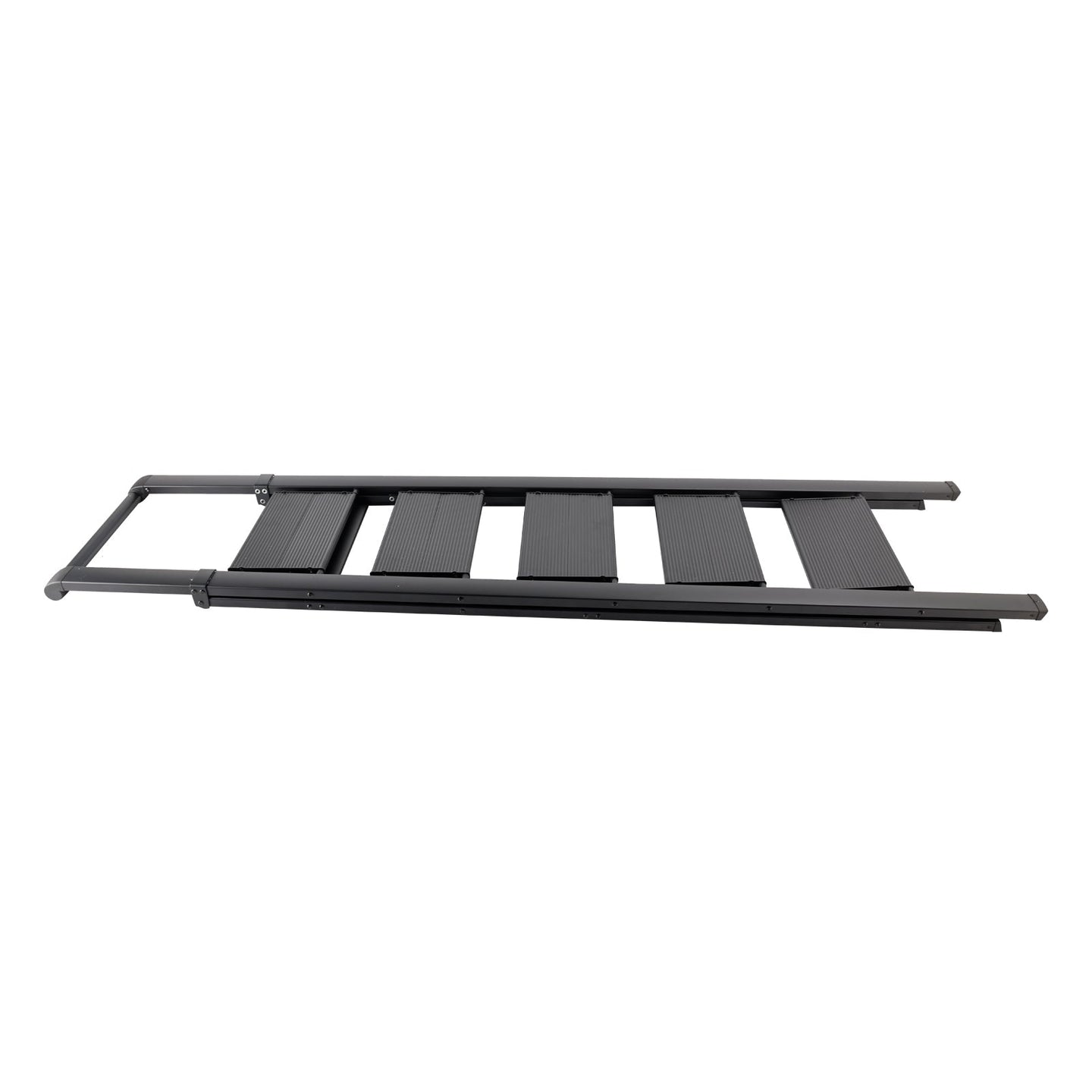5-Step Folding Ladder, Aluminum with Anti-Slip Pedal - Heavy Duty & Stable Step Stool