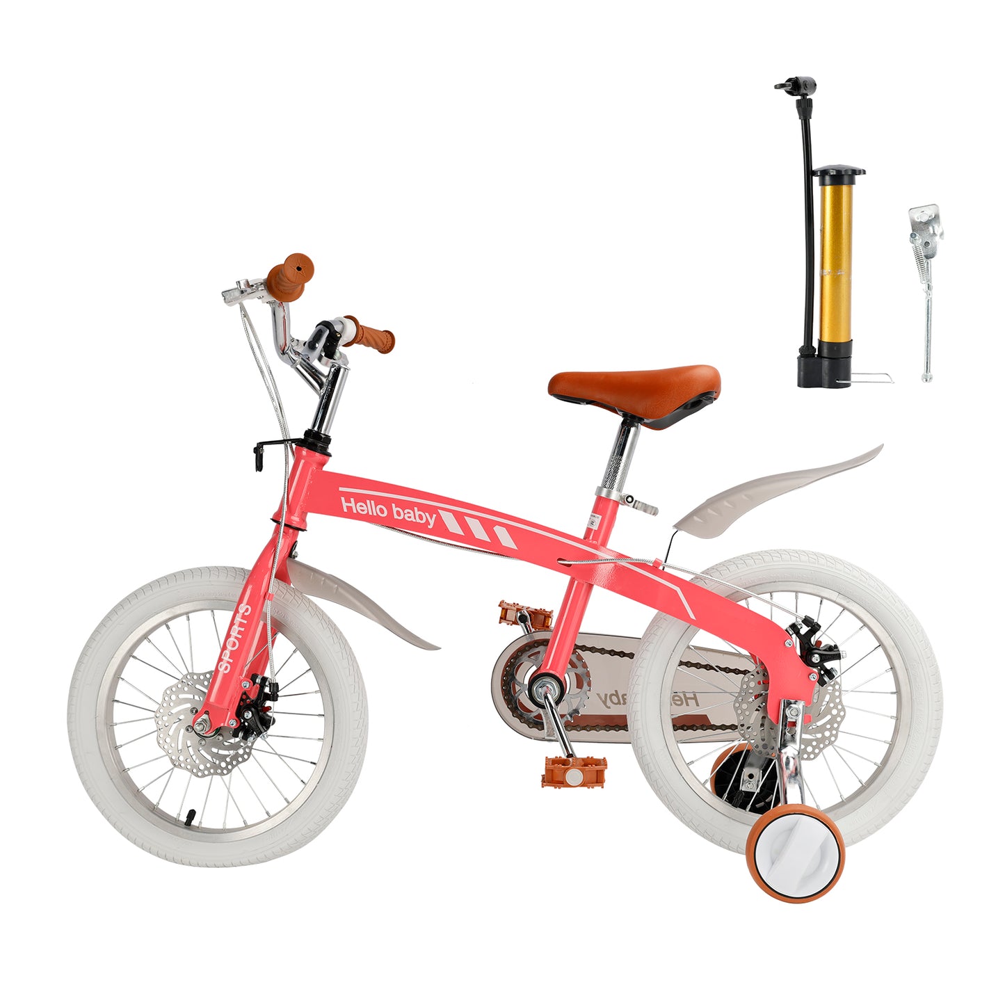 16 inches double disc brakes kid's bike children bicycle with LED headlight (Copy)