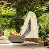 Patio Egg Chair Cover For Hanging Outdoor Double Wicker Egg Swing Covers Waterproof 232X203cm