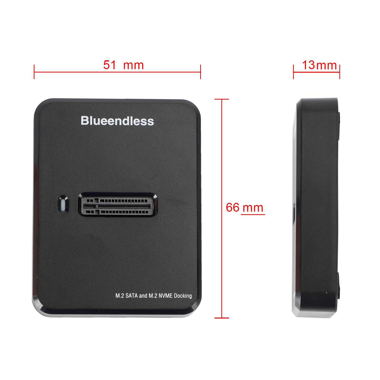 Dual Protocol M.2 SSD Docking Station, USB 3.1 Gen 2 Reader for both NVMe (M-Key) & SATA (B+M Key) SSDs