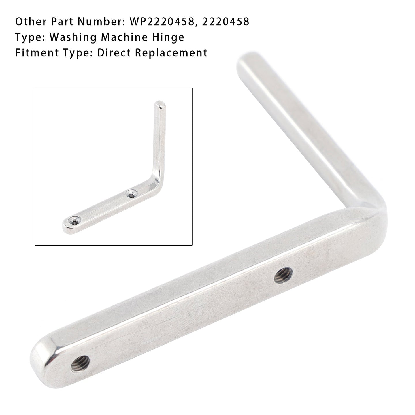 Soft-Close Washer Lid Hinge for Whirlpool, Replaces 8572974, Prevents Lid Slamming