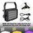 200W LED Flood PAR Light – 24x15W 6-in-1 RGBWA+UV Waterproof Stage Wash Lighting for Outdoor Events