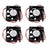 4Pcs DC Brushless Cooling PC Computer Fan 12V 6020s 60x60x20mm 0.15A 2 Pin Wire
