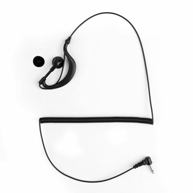 1Pcs 3.5mm Listen Only G Shape Earpiece Headset FITS Radio Speaker Mic