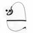 1Pcs 3.5mm Listen Only G Shape Earpiece Headset FITS Radio Speaker Mic