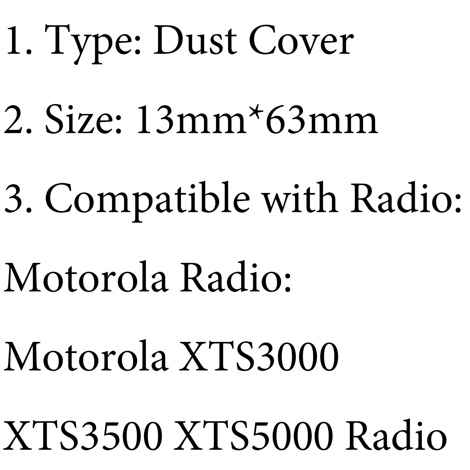5Pcs Dust Side Cover For Motorola XTS3000 XTS3500 XTS5000 Radio Accessories