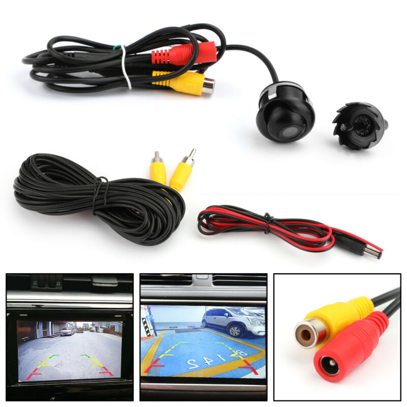 Universal Car Backup Camera Kit with Included Hole Saw, 170° Wide Angle, Night Vision, IP69K Waterproof