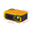 A2000 Mini Projector, 800 Lumens Portable 1080P Supported LCD Video Projector with Speaker, HDMI & USB for Movies