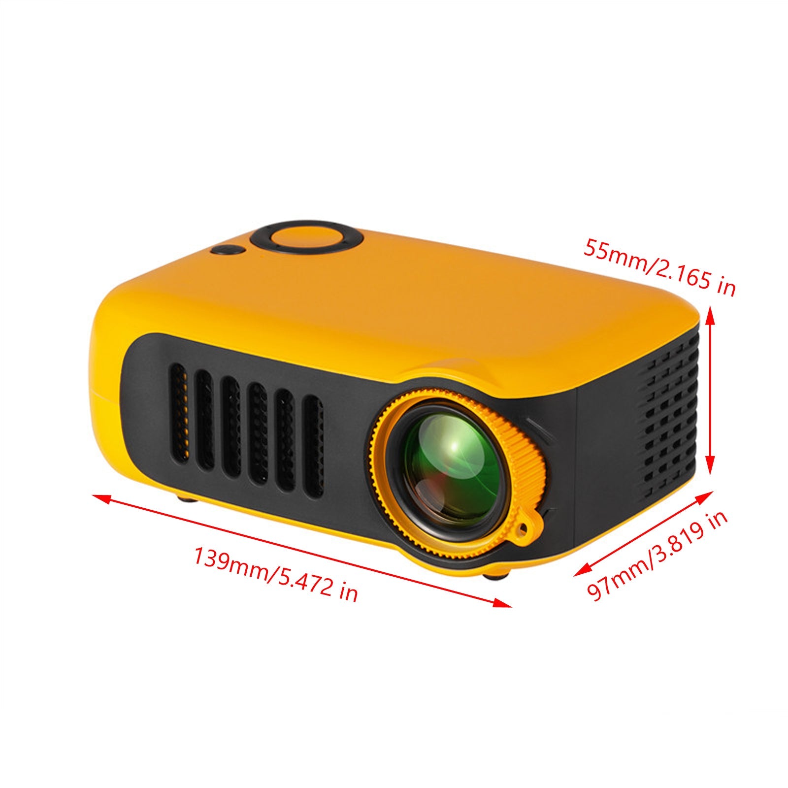 800 Lumens Mini Projector, 1080P Supported Portable Movie Projector with HDMI & USB
