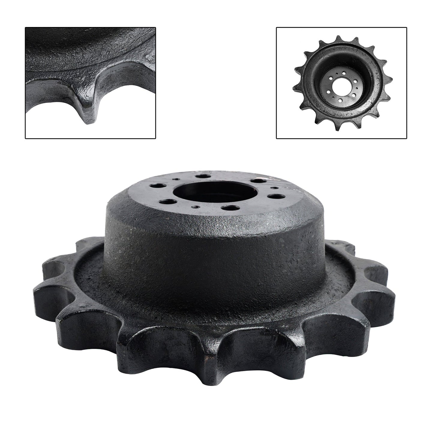 Drive Sprocket for Bobcat T140, T180 & T190 Compact Track Loaders, Replaces 7165111, 6736306 (15T, 6-Hole)