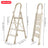4-Step Folding Ladder with Anti-Slip Pedal & Handrail - Portable, Stable Stepladder