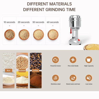 Herb Grain Grinder Electric Mill Cereal Machine-High Speed