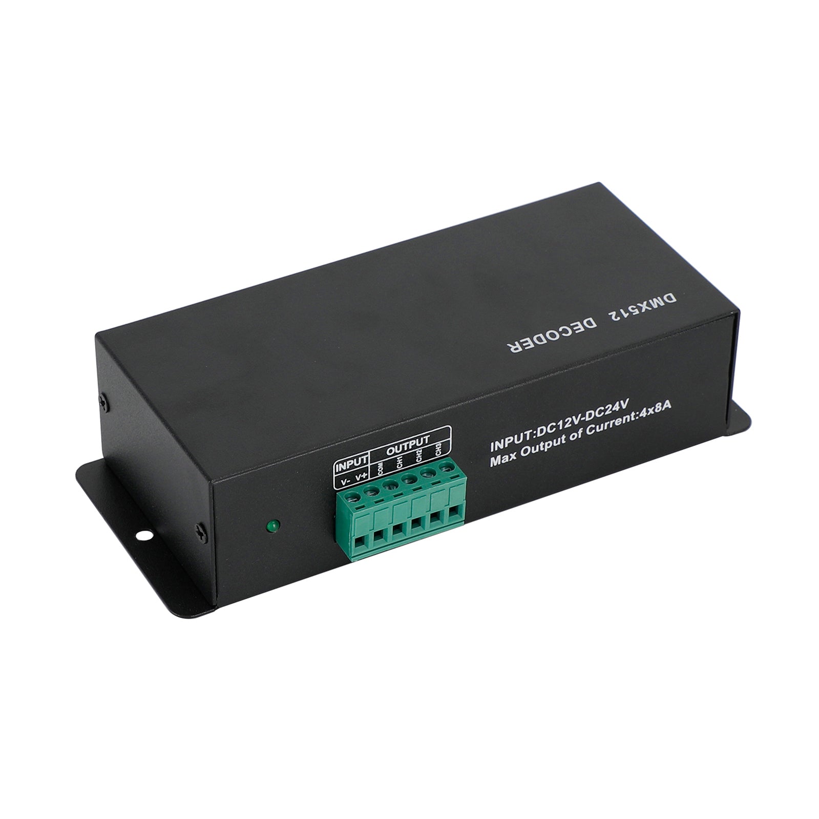 LED RGBW Controller 4x8A Decoder With Digital Display 4 Channel DMX512-4CH