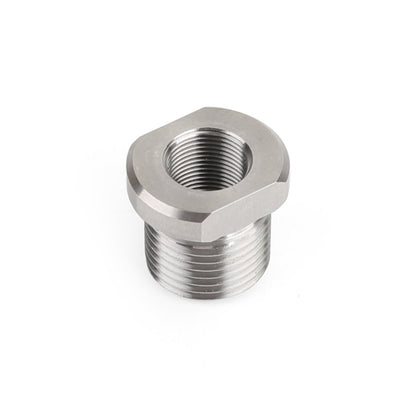 1/2-28 to 3/4-16 Threaded Oil Filter Adapter Stainless Steel