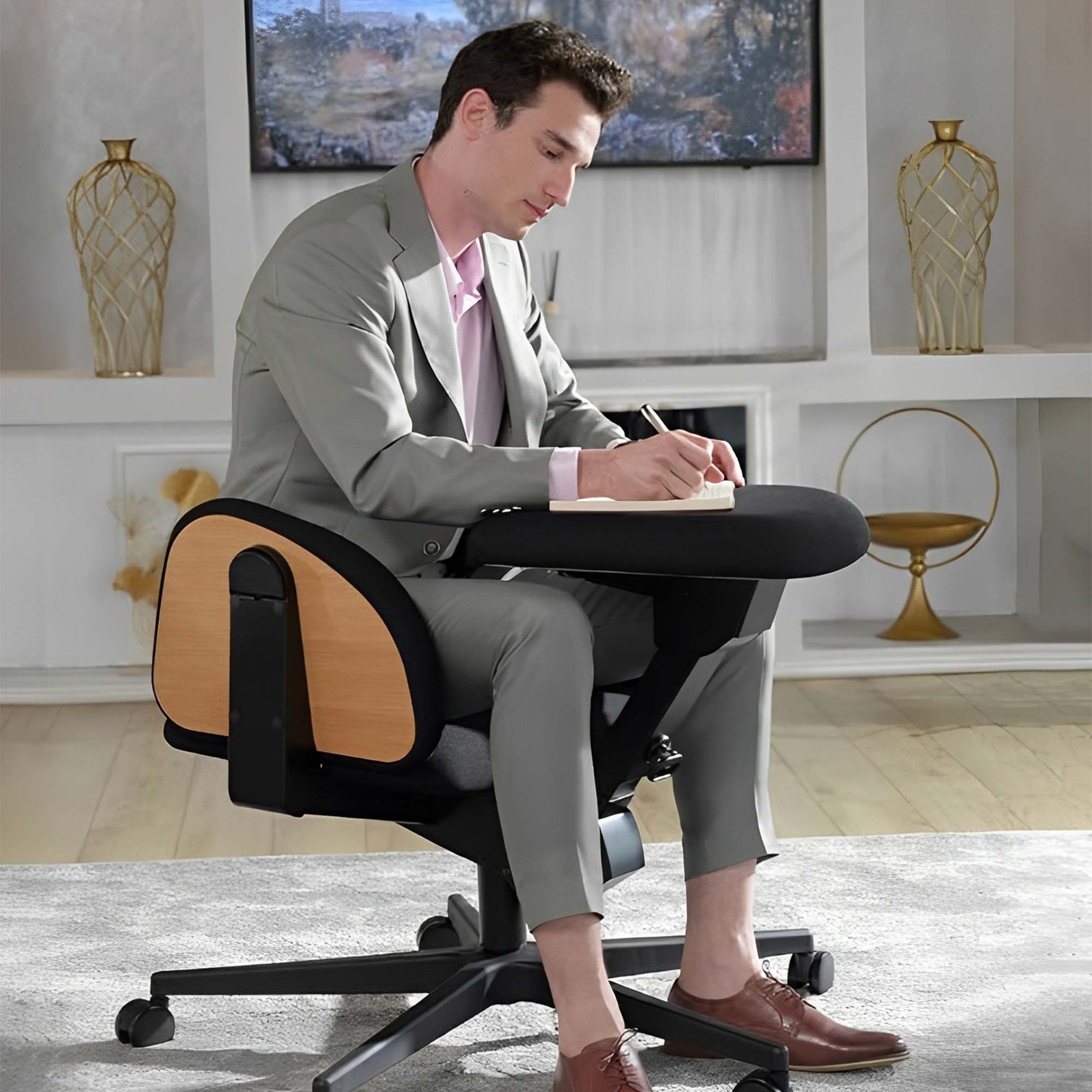 Multifunctional Transformable Meditation & Office Chair for Improved Posture