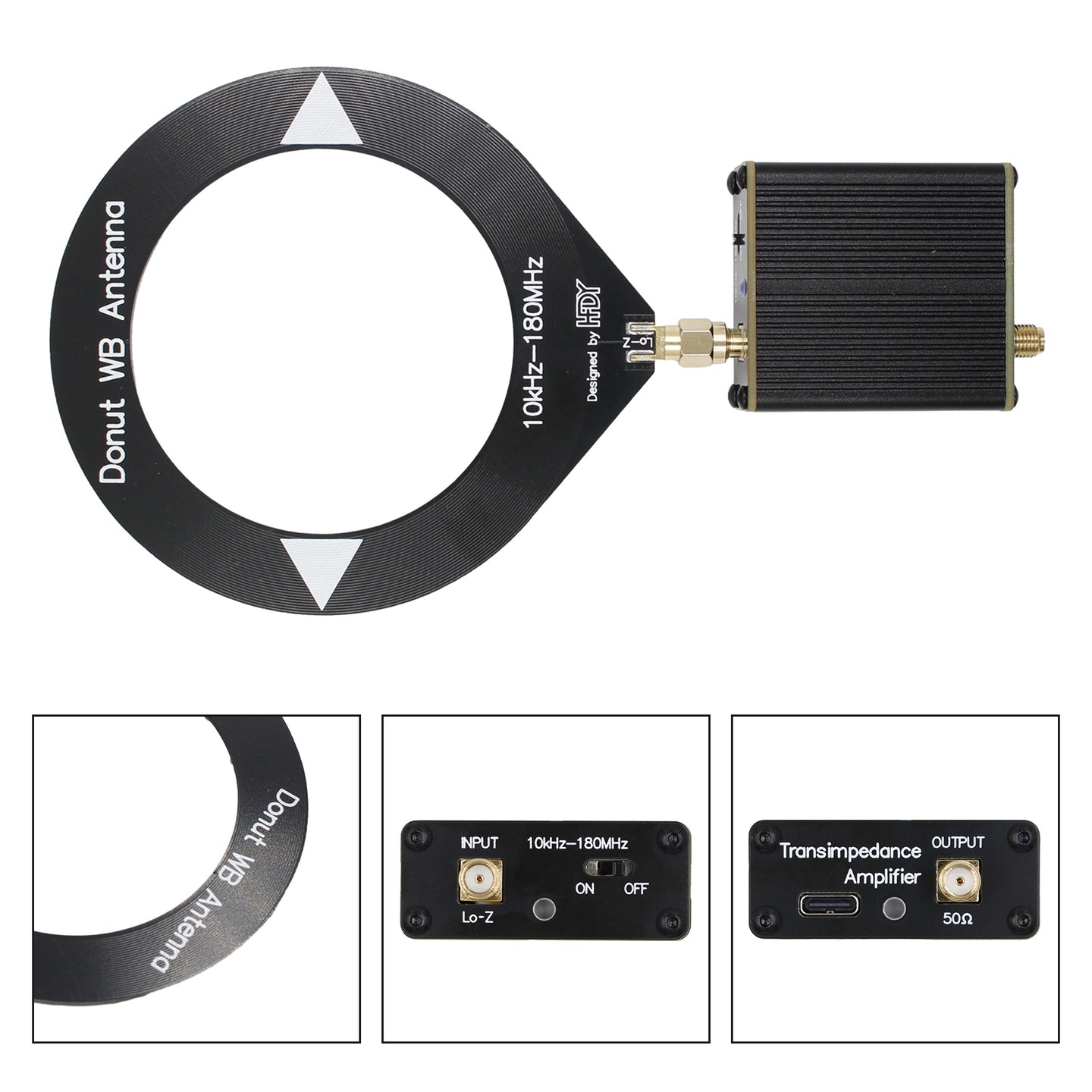 The Latest Upgraded Donut Broadband Antenna 10Khz-180Mhz Low Impedance Converter