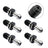 5Pcs CAT40 45° 0.589" Degree Pull Stud Retention Knob Fits HAAS CAT CNC Silver