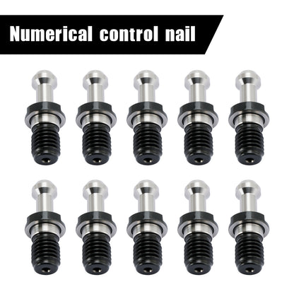 10Pcs CAT40 45° 0.589" Degree Pull Stud Retention Knob Fit HAAS CAT CNC Silver