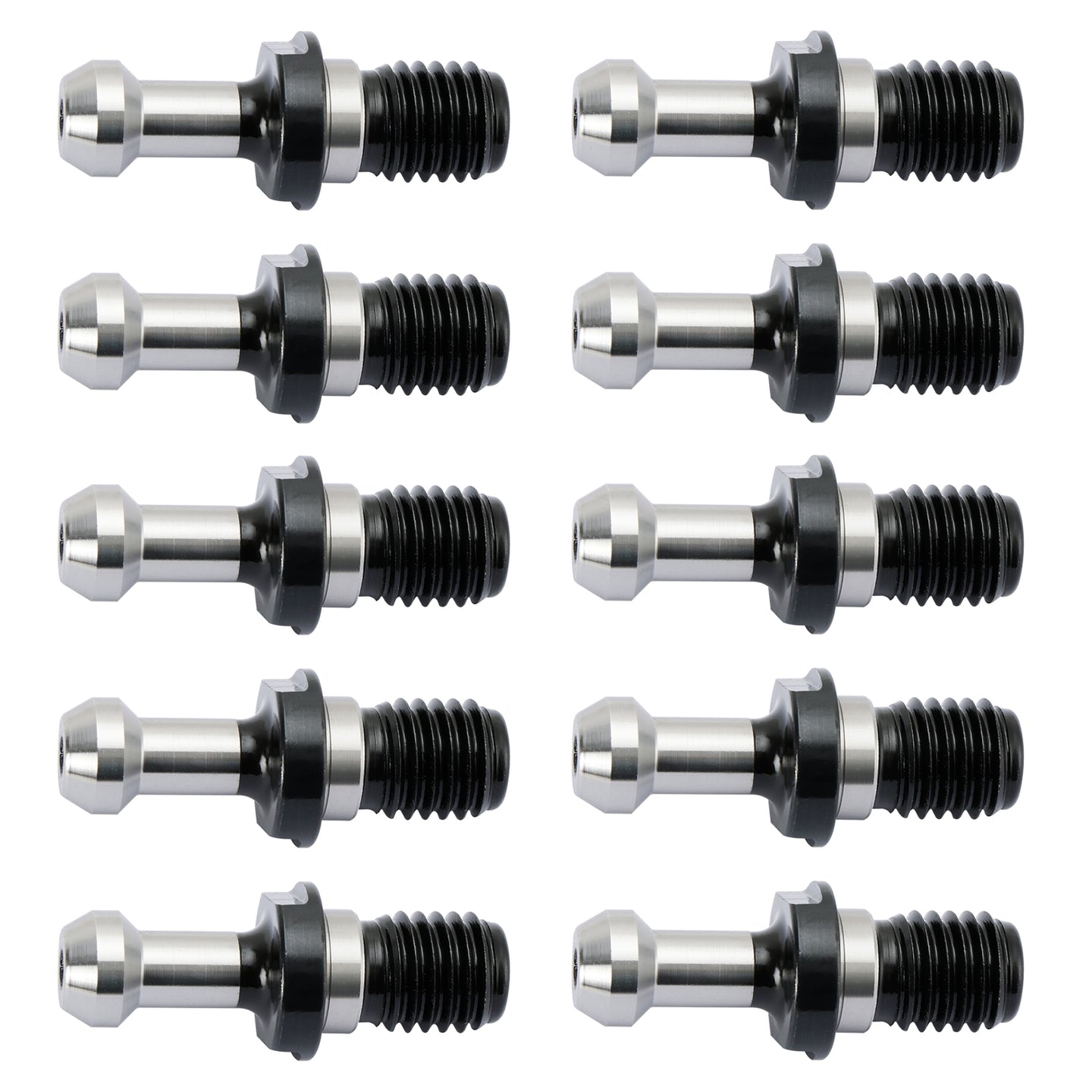 10Pcs CAT40 45° 0.589" Degree Pull Stud Retention Knob Fit HAAS CAT CNC Silver