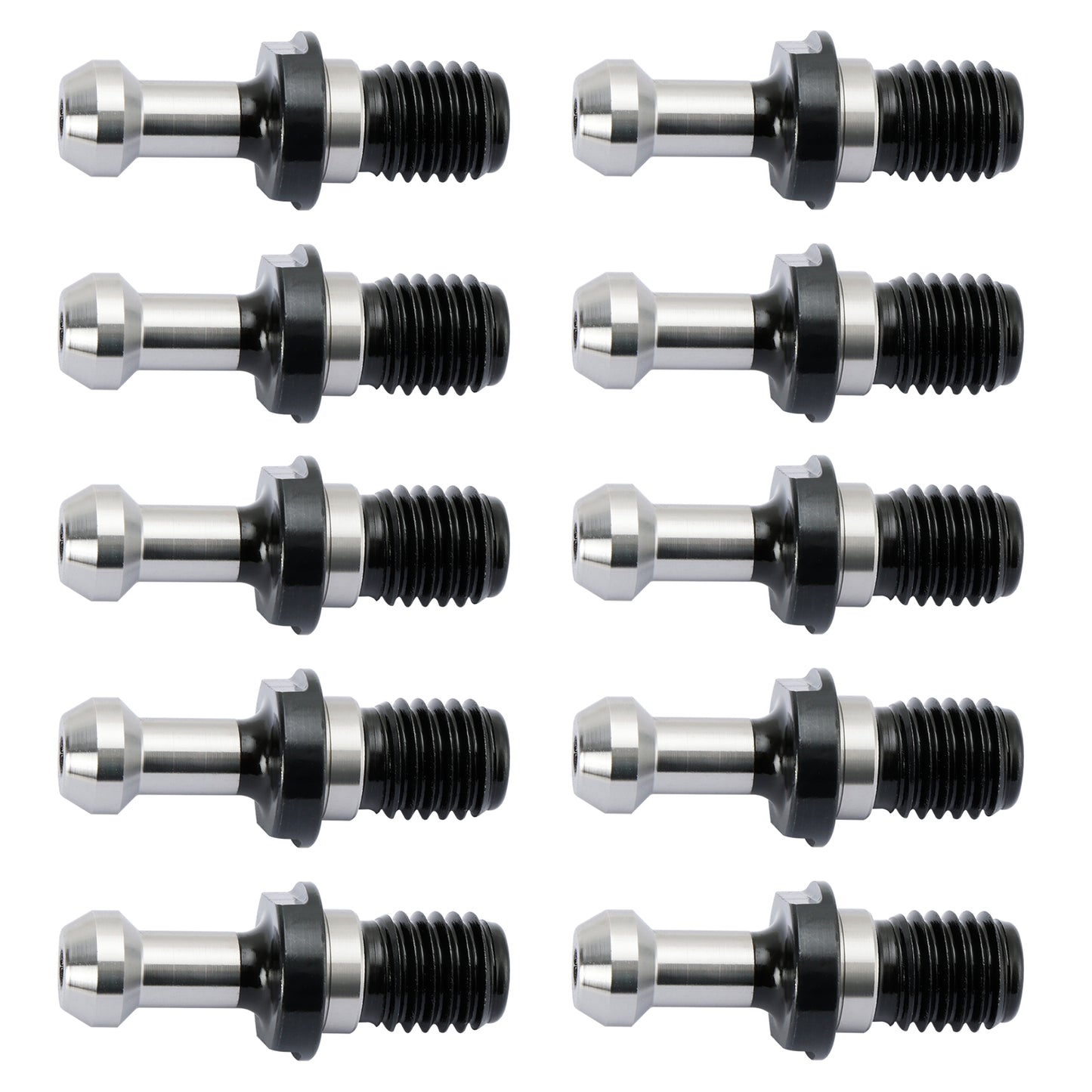 10Pcs CAT40 45° 0.589" Degree Pull Stud Retention Knob Fit HAAS CAT CNC Silver