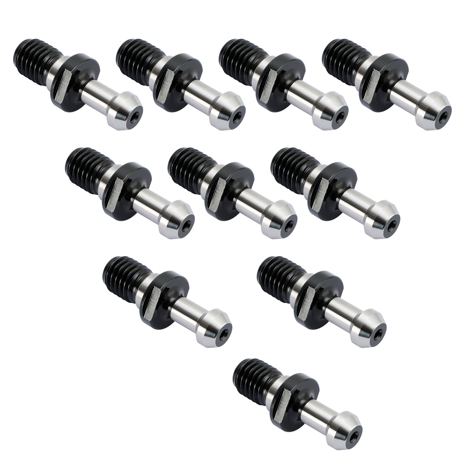10Pcs CAT40 45° 0.589" Degree Pull Stud Retention Knob Fit HAAS CAT CNC Silver
