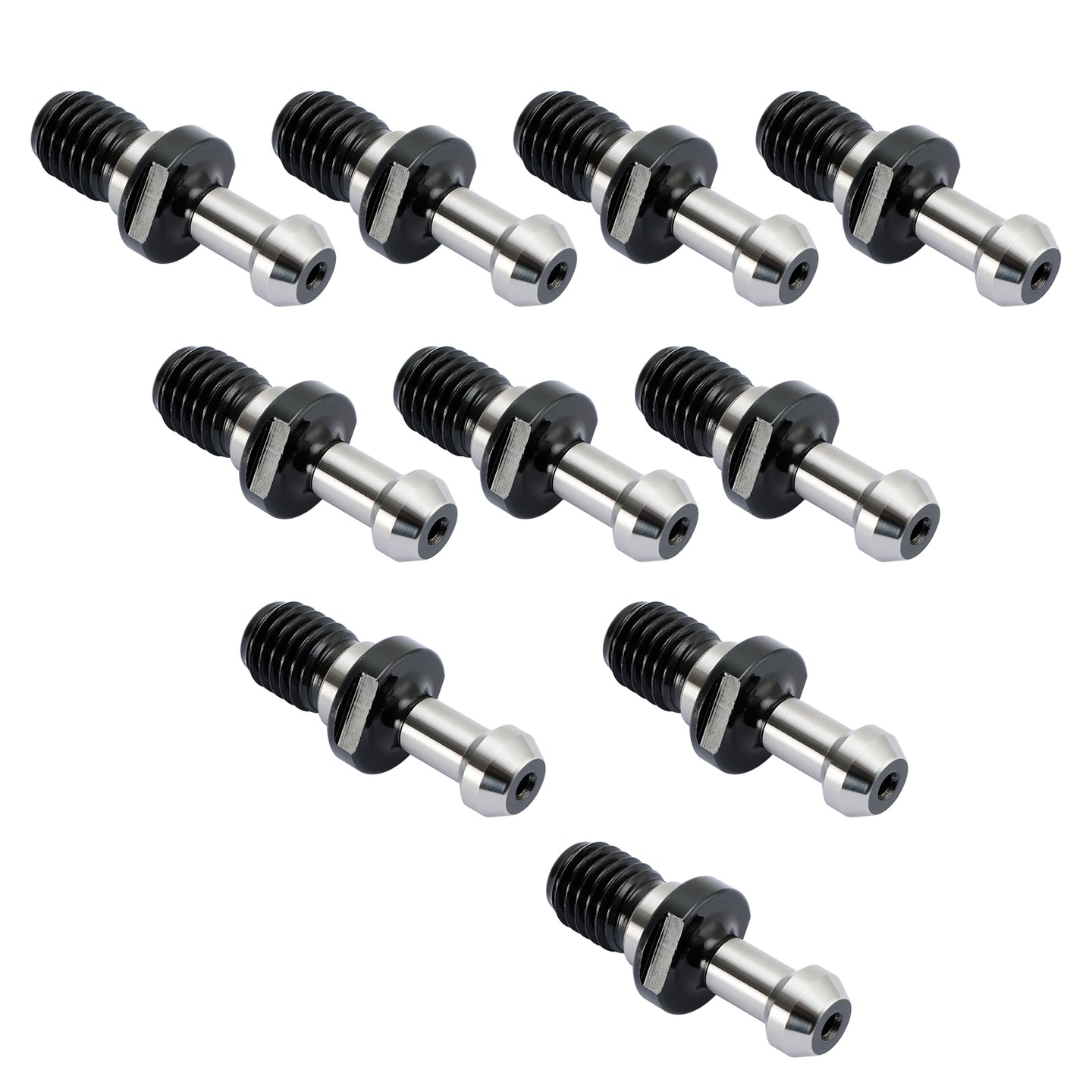 10Pcs CAT40 45° 0.589" Degree Pull Stud Retention Knob Fit HAAS CAT CNC Silver