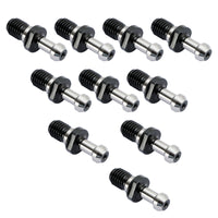 10Pcs CAT40 45° 0.589" Degree Pull Stud Retention Knob Fit HAAS CAT CNC Silver