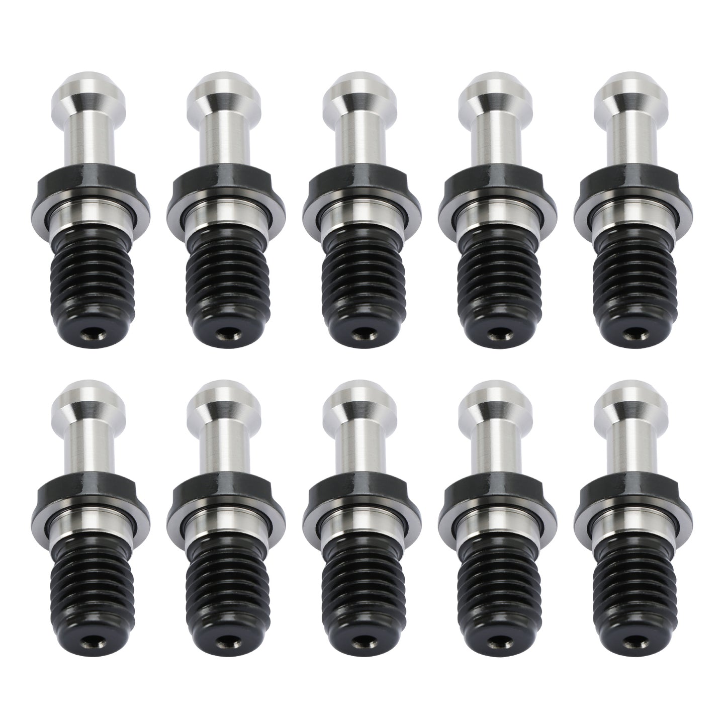10Pcs CAT40 45° 0.589" Degree Pull Stud Retention Knob Fit HAAS CAT CNC Silver