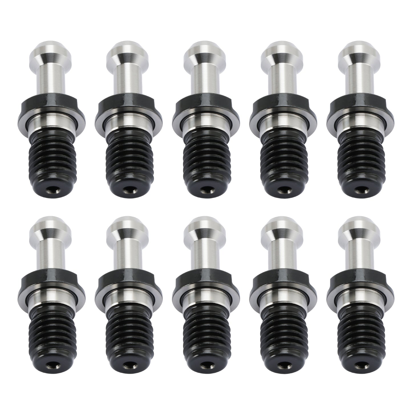 10Pcs CAT40 45° 0.589" Degree Pull Stud Retention Knob Fit HAAS CAT CNC Silver