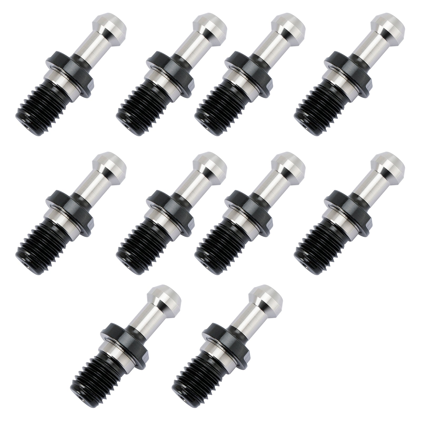 10Pcs CAT40 45° 0.589" Degree Pull Stud Retention Knob Fit HAAS CAT CNC Silver