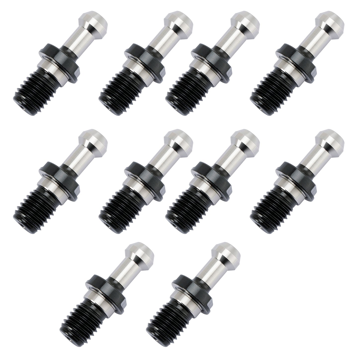 10Pcs CAT40 45° 0.589" Degree Pull Stud Retention Knob Fit HAAS CAT CNC Silver