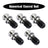 5Pcs CAT40 45° 0.740" Coolant Pull Stud Retention Knob For Mazak Fadal Silver